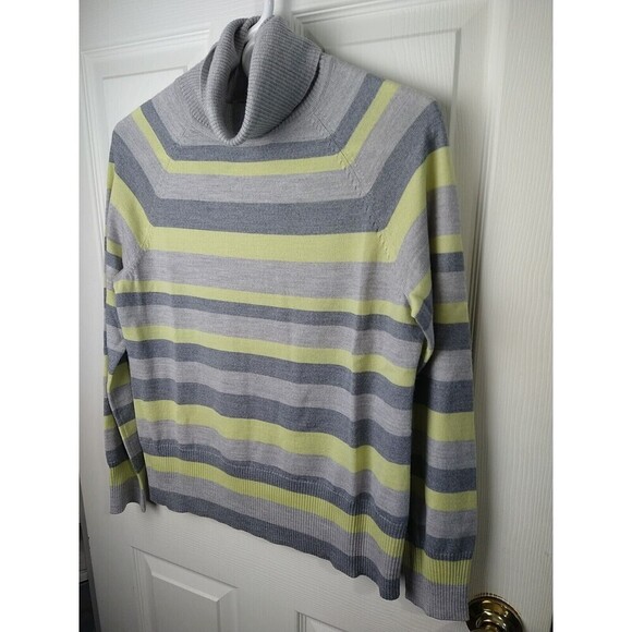 pendleton wool Turtleneck Striped Pullover Petite Sweater. Size MP - Picture 2 of 9